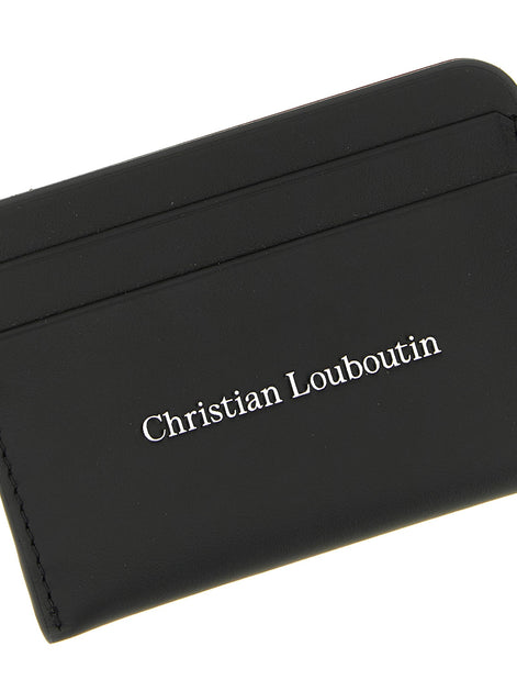CHRISTIAN LOUBOUTIN Black 'Canopy' card holder