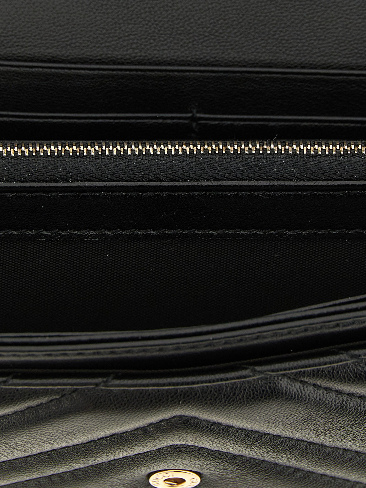 Gucci Black 'Continental - GG Marmont' wallet