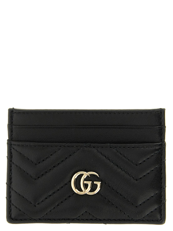 Black 'GG Marmont' card holder