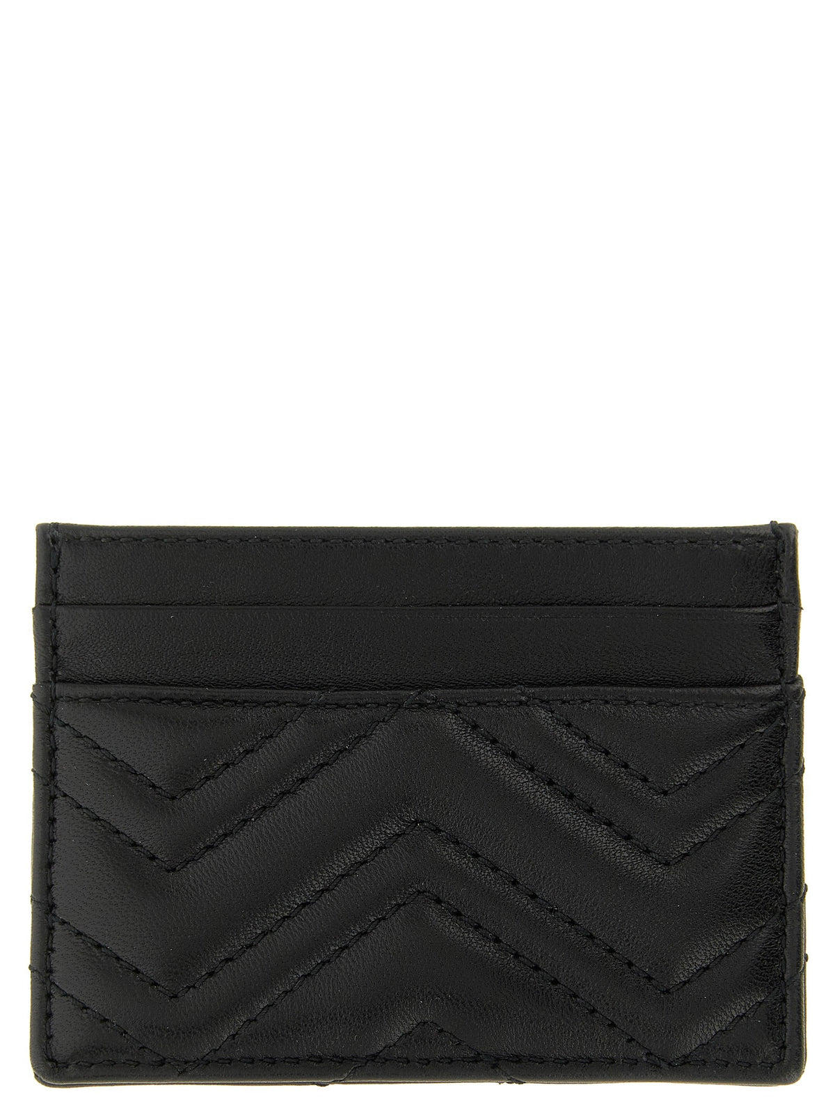 Gucci Black 'GG Marmont' card holder