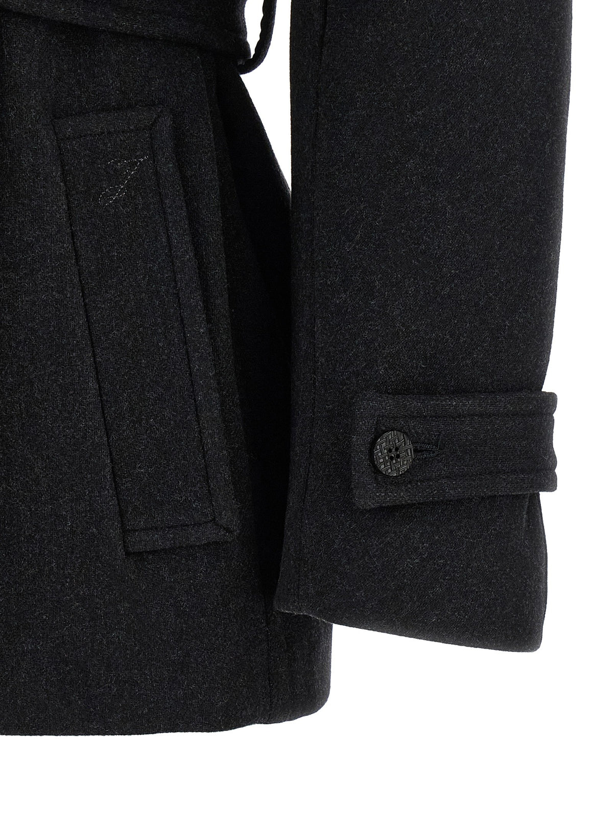 JACQUEMUS Black 'Le Caban Boléro' coat