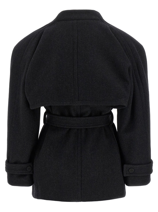 JACQUEMUS Black 'Le Caban Boléro' coat