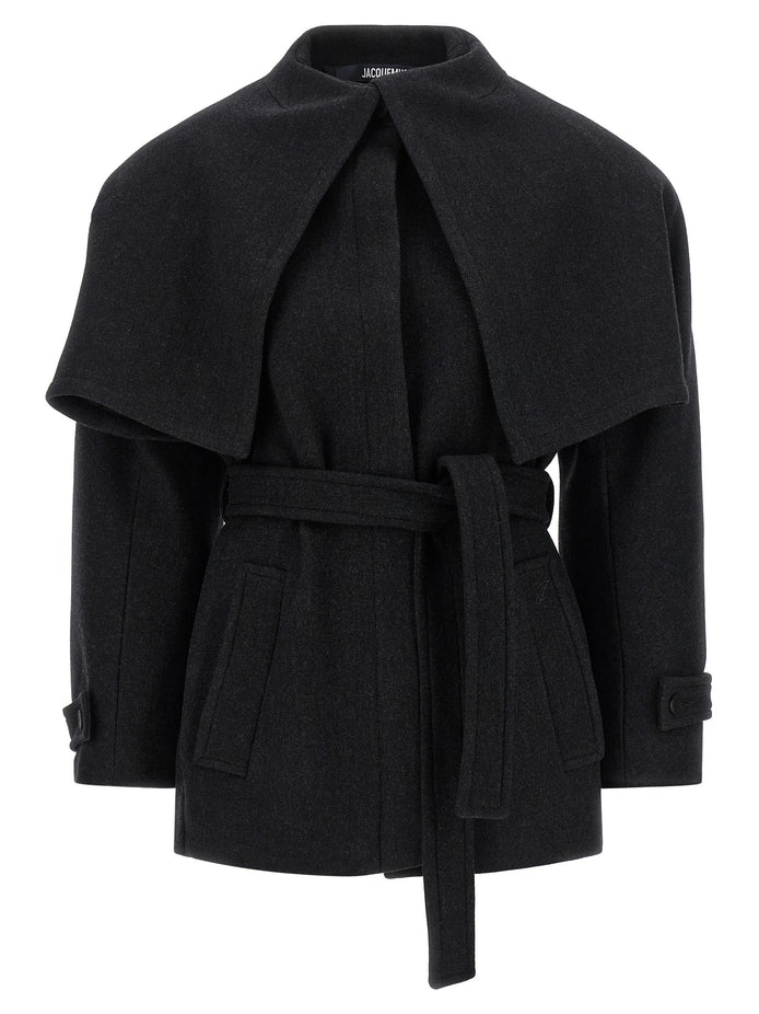 Black 'Le Caban Boléro' coat