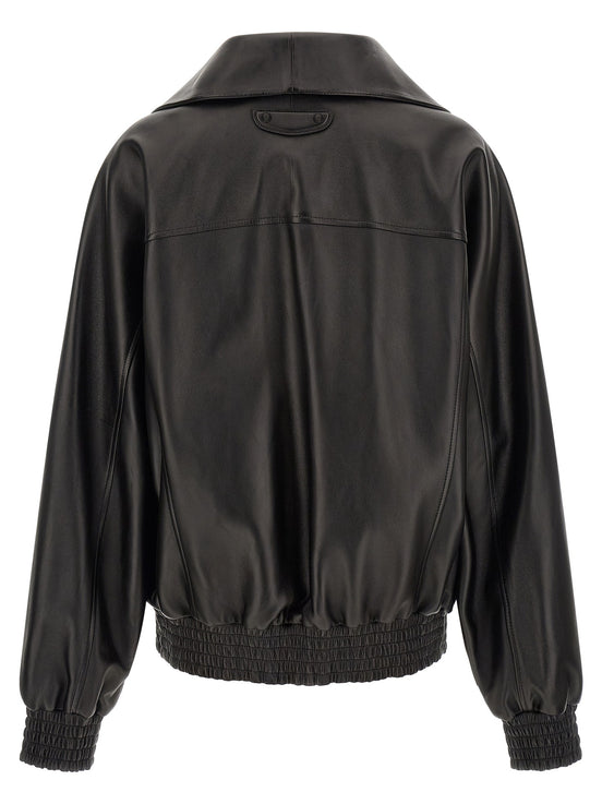 Balenciaga Black leather 'Le City' jacket