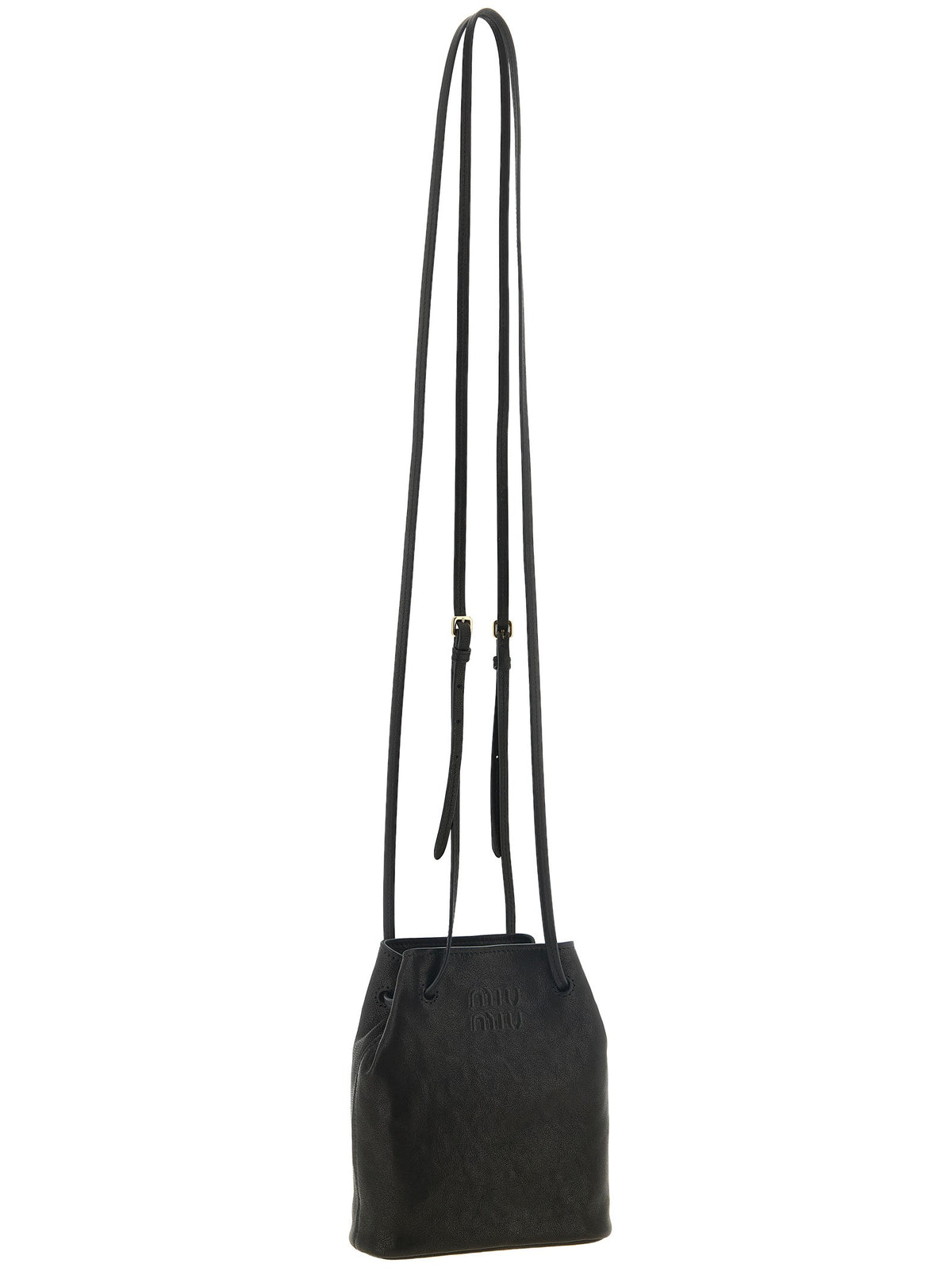 Miu Miu Black mini nappa leather crossbody bag