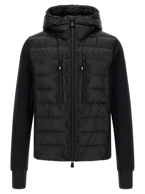 Black padded hoodie