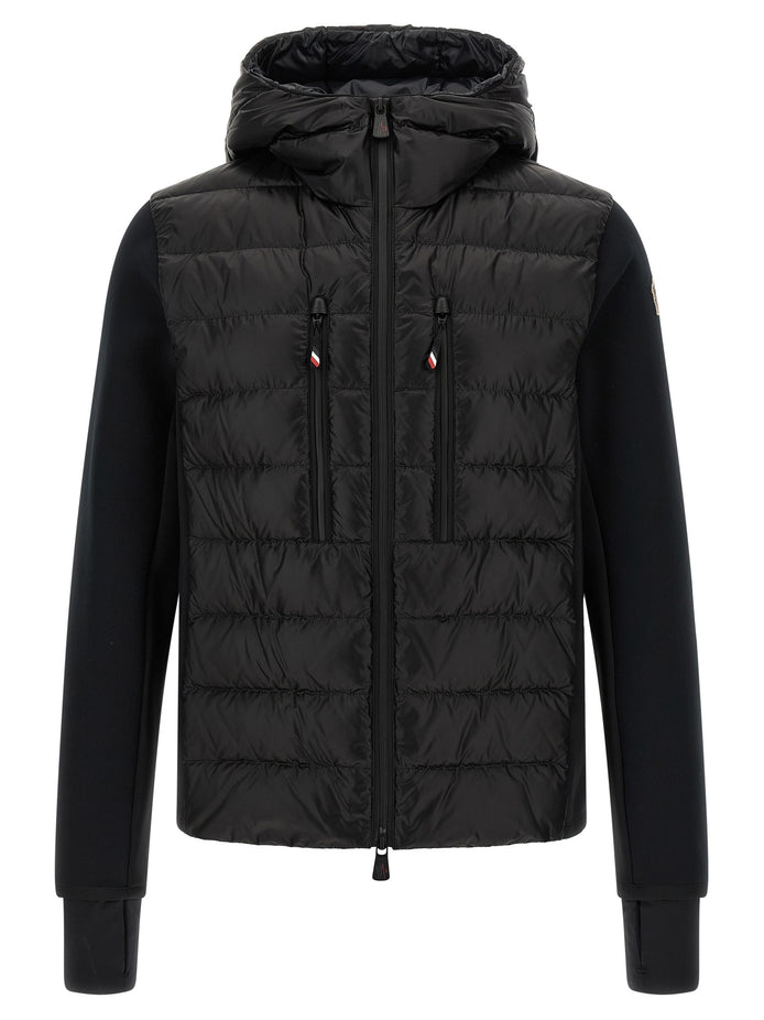 Black padded hoodie