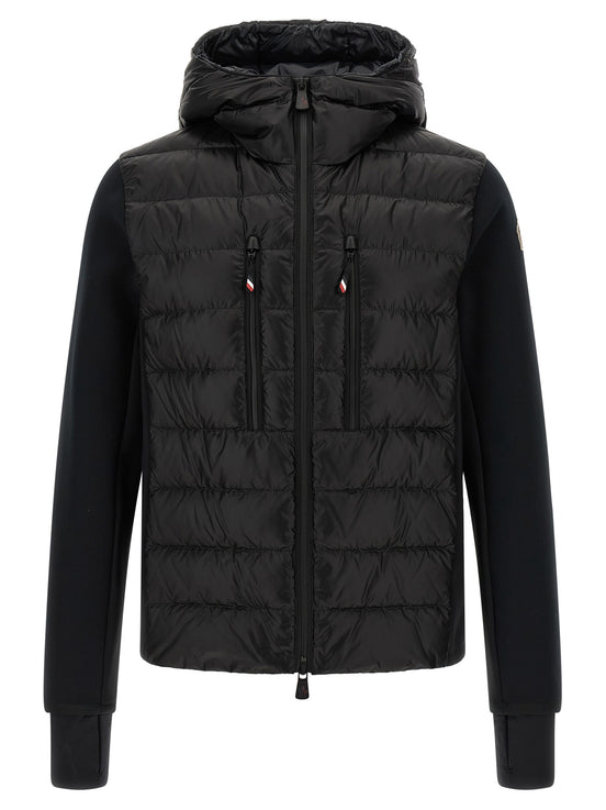 Black padded hoodie