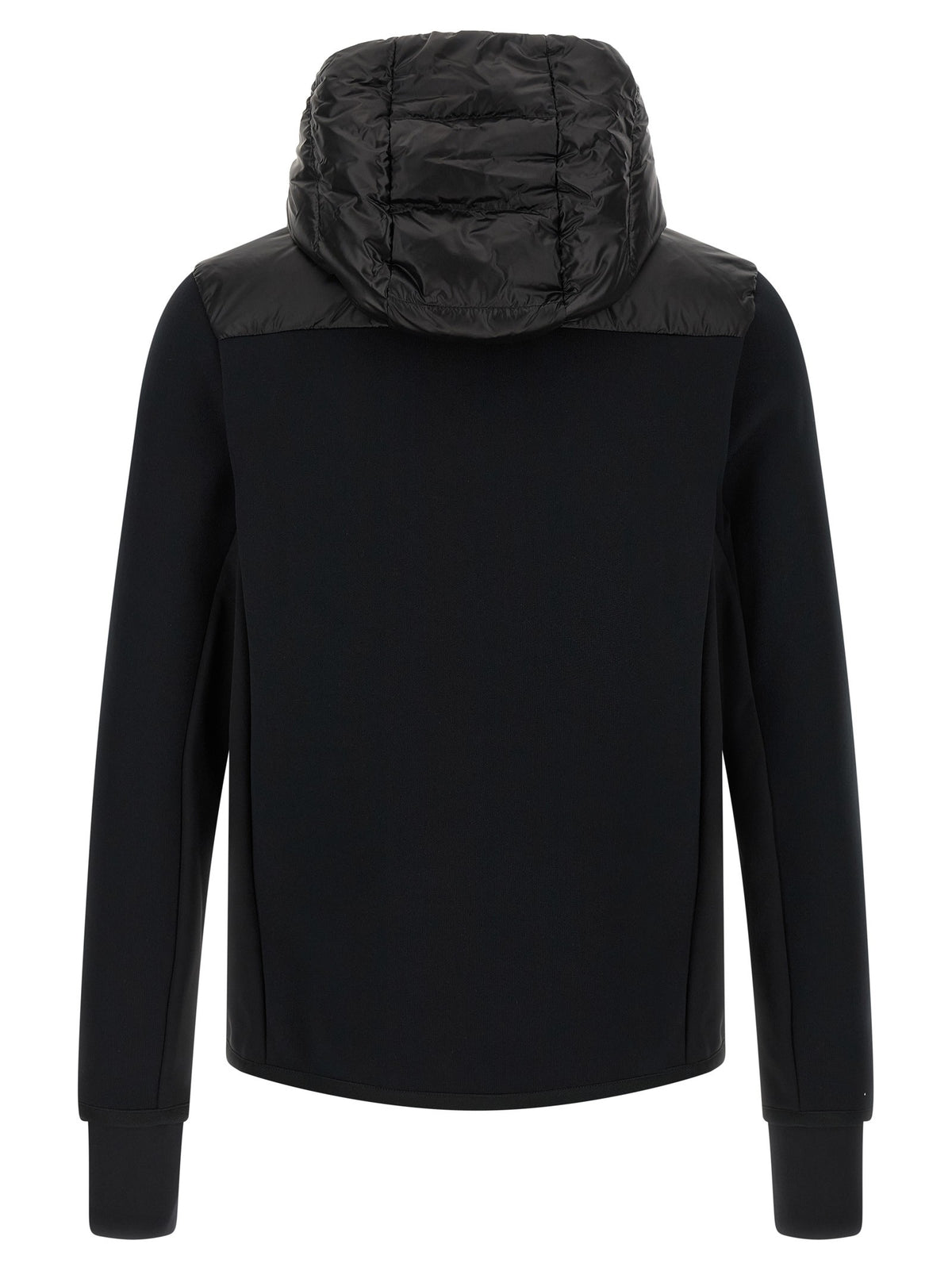 MONCLER GRENOBLE Black padded hoodie