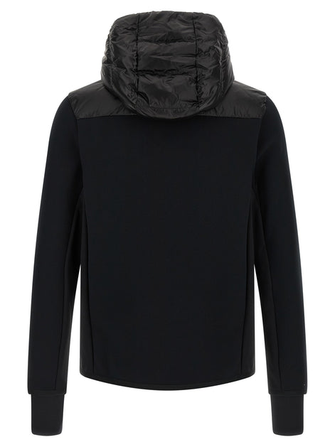 MONCLER GRENOBLE Black padded hoodie