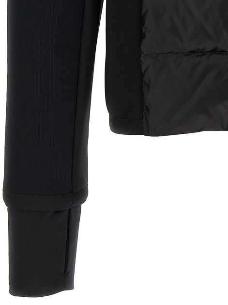 MONCLER GRENOBLE Black padded hoodie