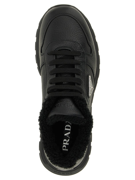 PRADA Black 'Prada Prax' sneakers