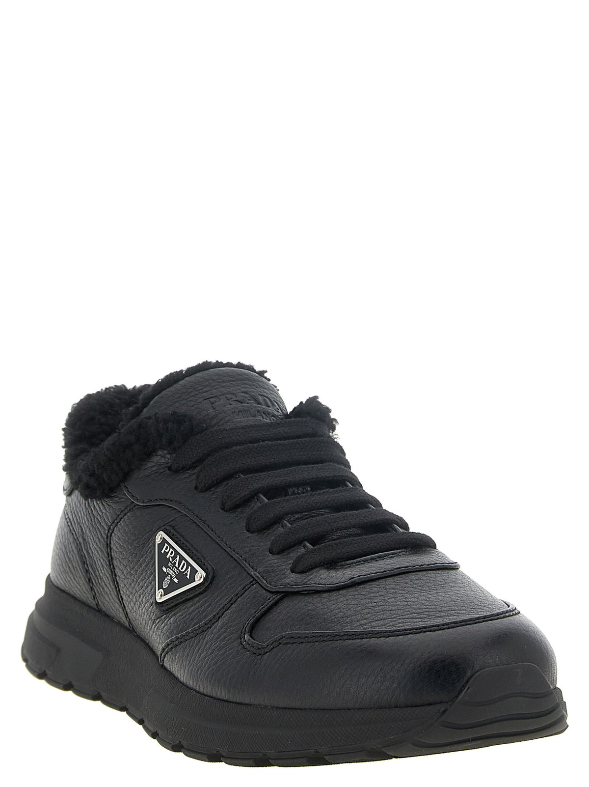PRADA Black 'Prada Prax' sneakers