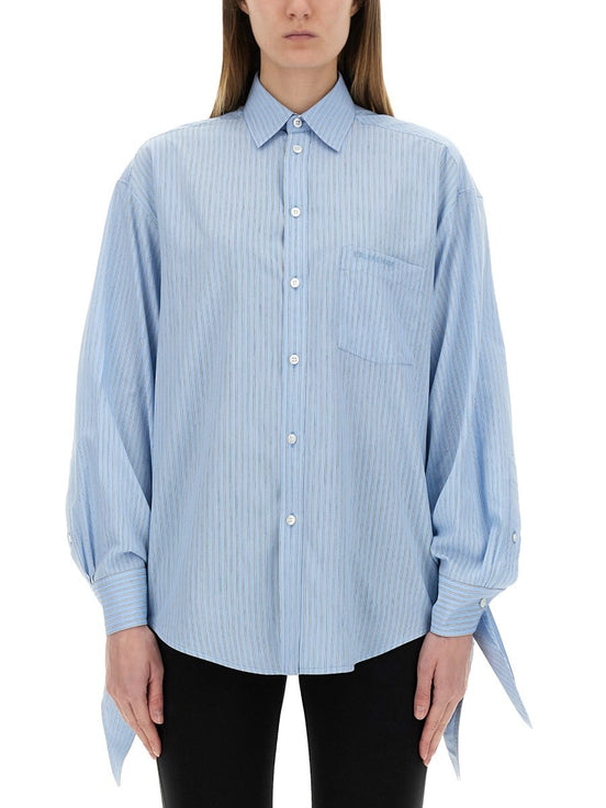 BLOUSE WITH KNOTTED CUFFS