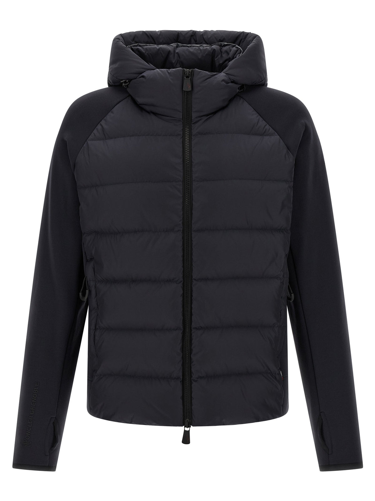Blue padded hoodie