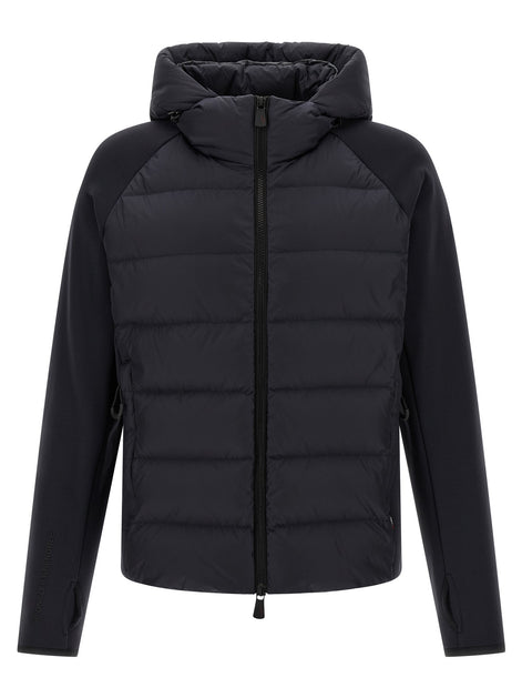 Blue padded hoodie