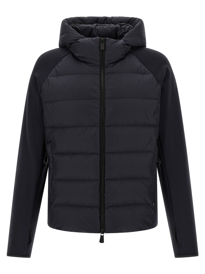 Blue padded hoodie