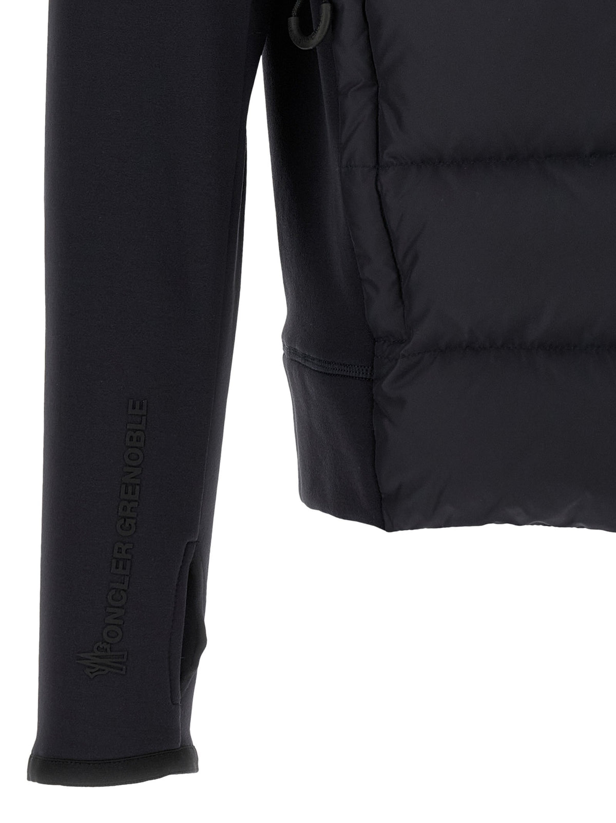 MONCLER GRENOBLE Blue padded hoodie