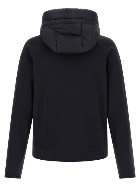 MONCLER GRENOBLE Blue padded hoodie