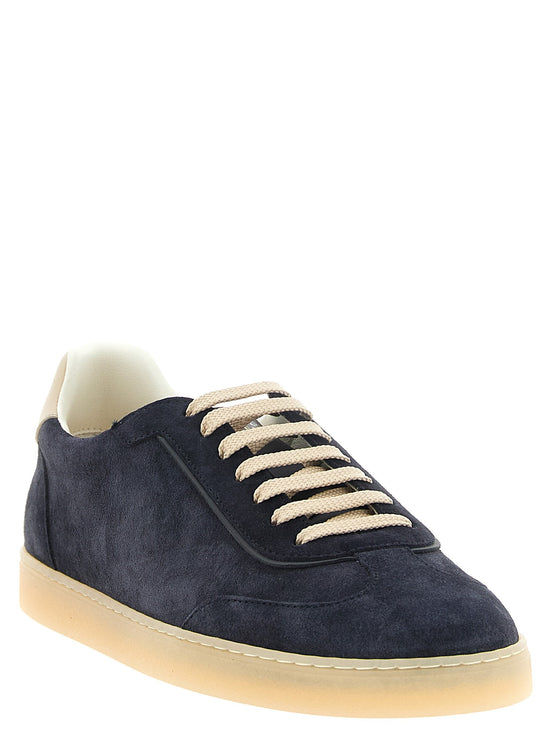 Brunello Cucinelli Blue suede sneakers