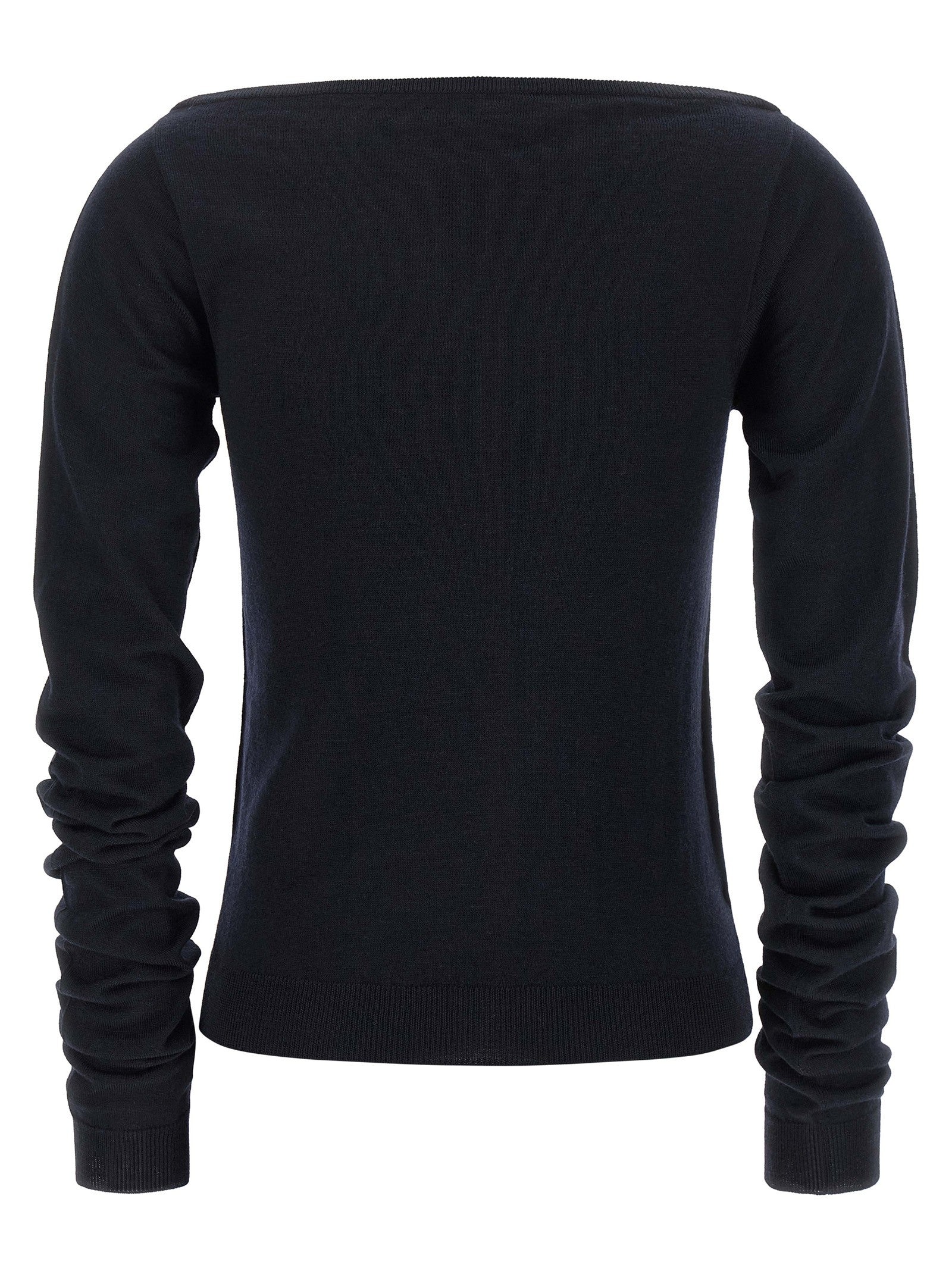 Boat neckline sweater
