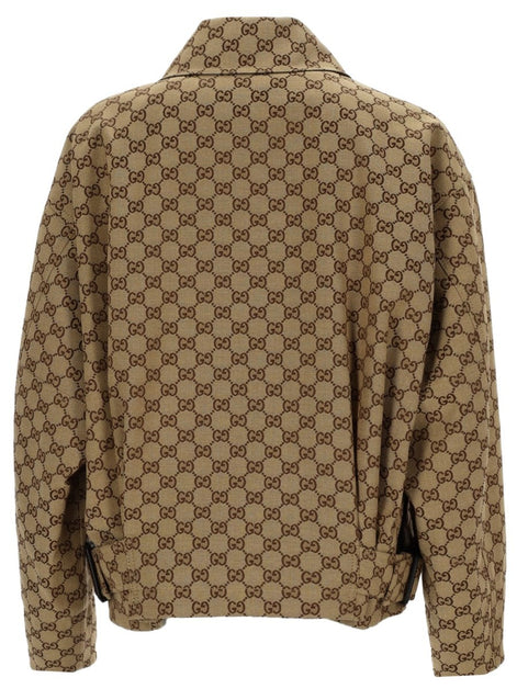 Gucci BOMBER JACKET WITH "GG" TEXTURE