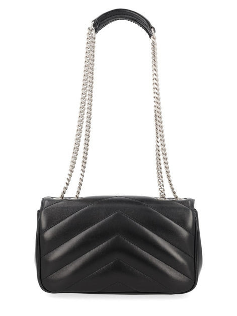Saint Laurent Borsa "Loulou" Small In Pelle Trapuntata