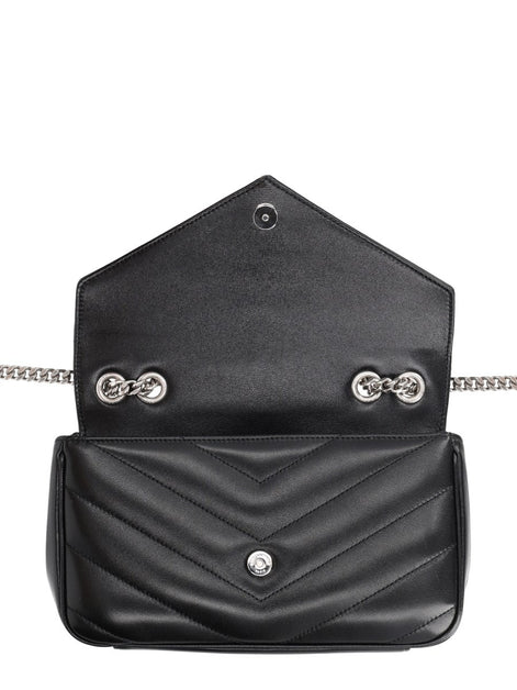 Saint Laurent Borsa "Loulou" Small In Pelle Trapuntata
