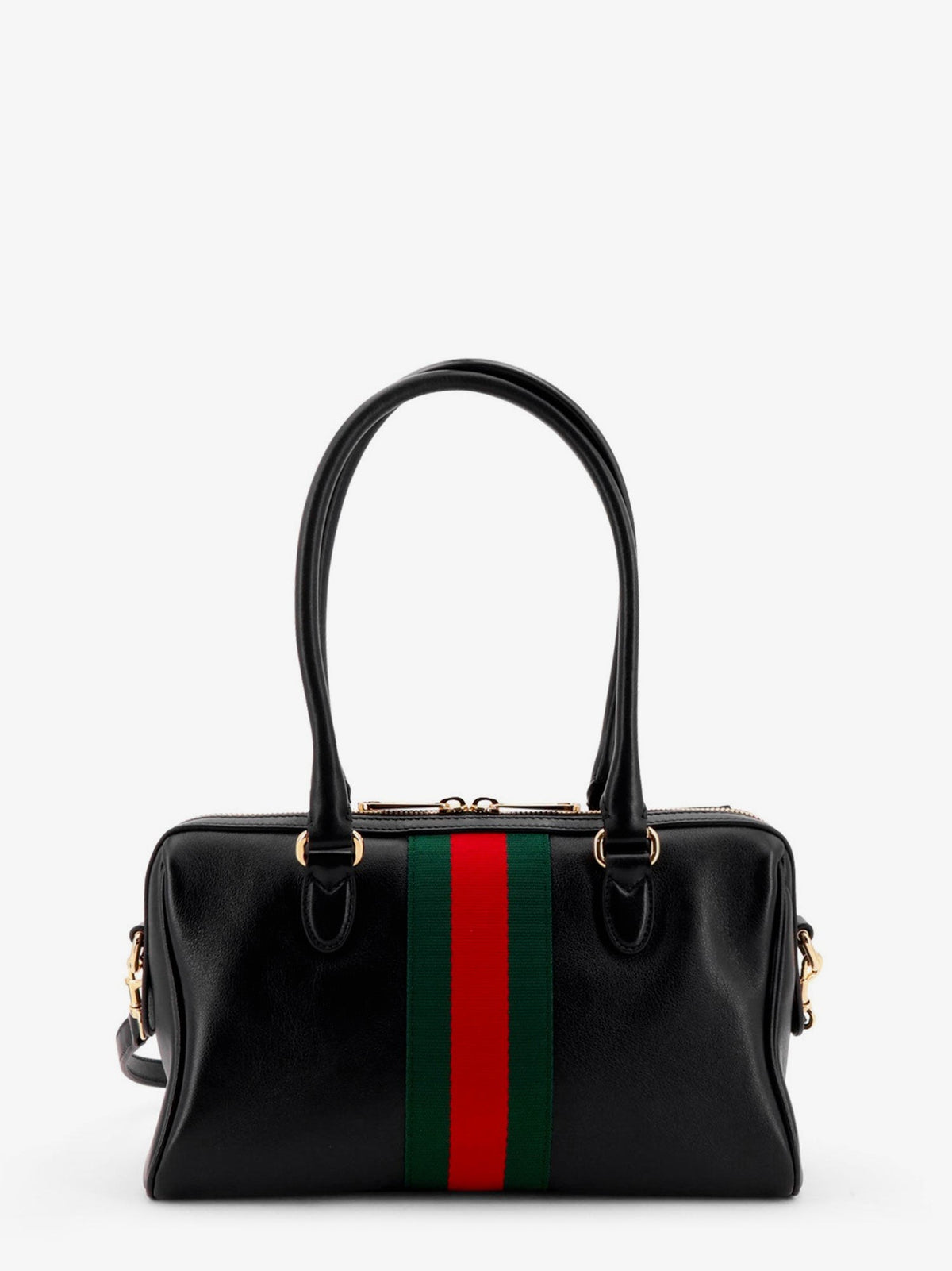Gucci Borsetto leather handbag with Web detail on the front