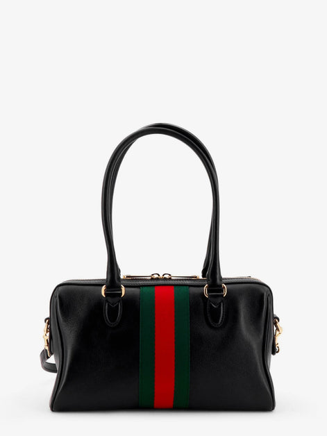 Gucci Borsetto leather handbag with Web detail on the front