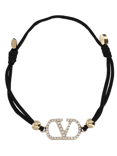 BRACCIALE "VLOGO SIGNATURE" CON STRASS