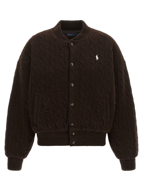 Braided bomber jacket