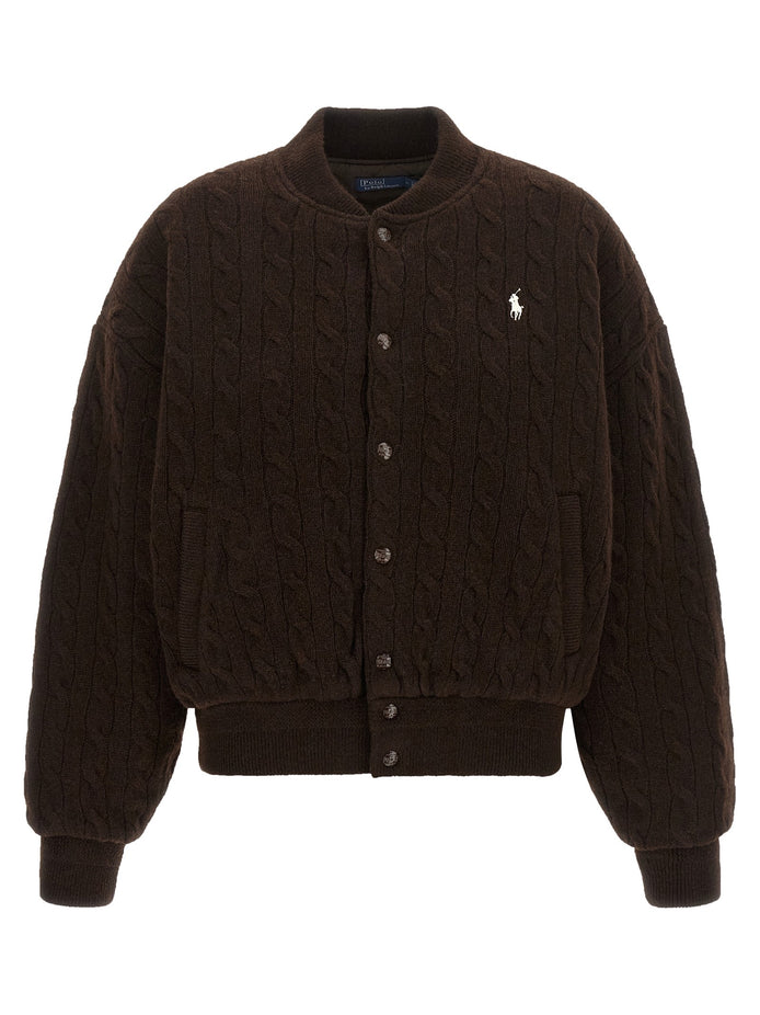 Braided bomber jacket