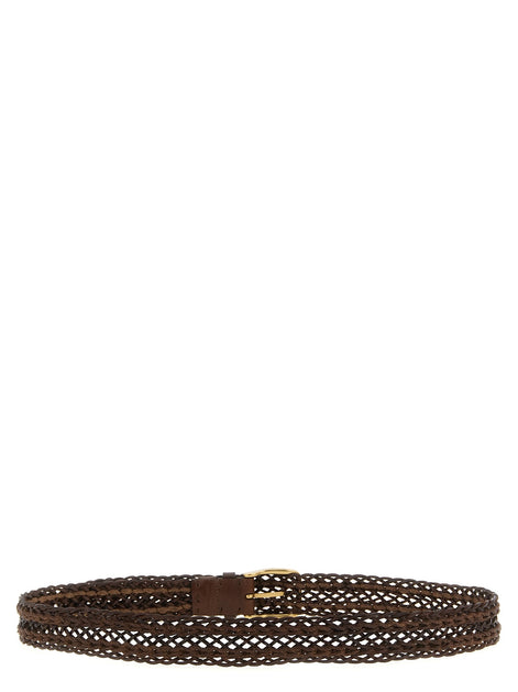 Braided calf belt