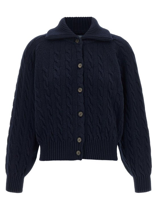 Braided cardigan