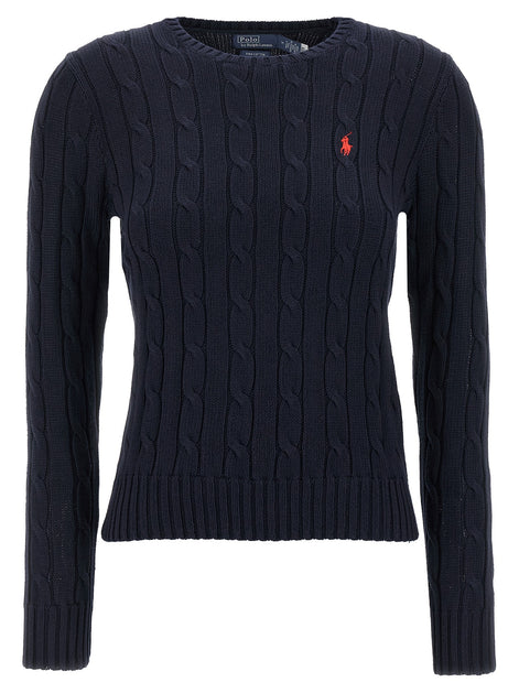 Braided cotton sweater