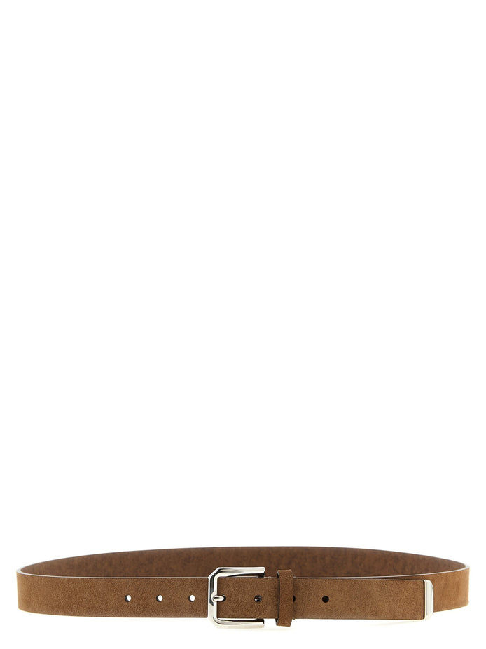 Braided leather belt