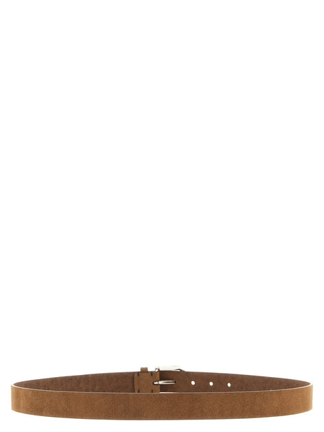 Braided leather belt