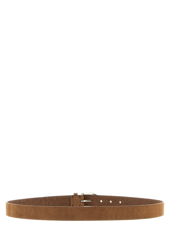 Braided leather belt