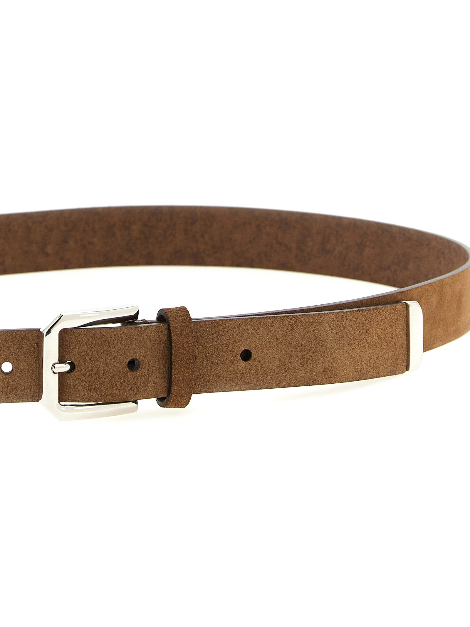 Braided leather belt