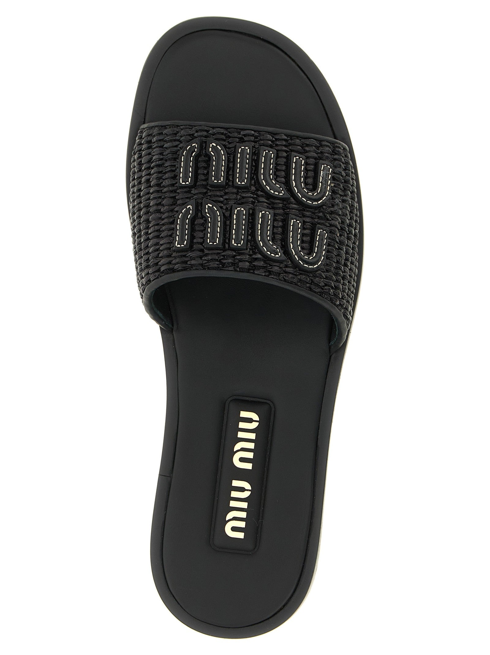 Braided slides with logo