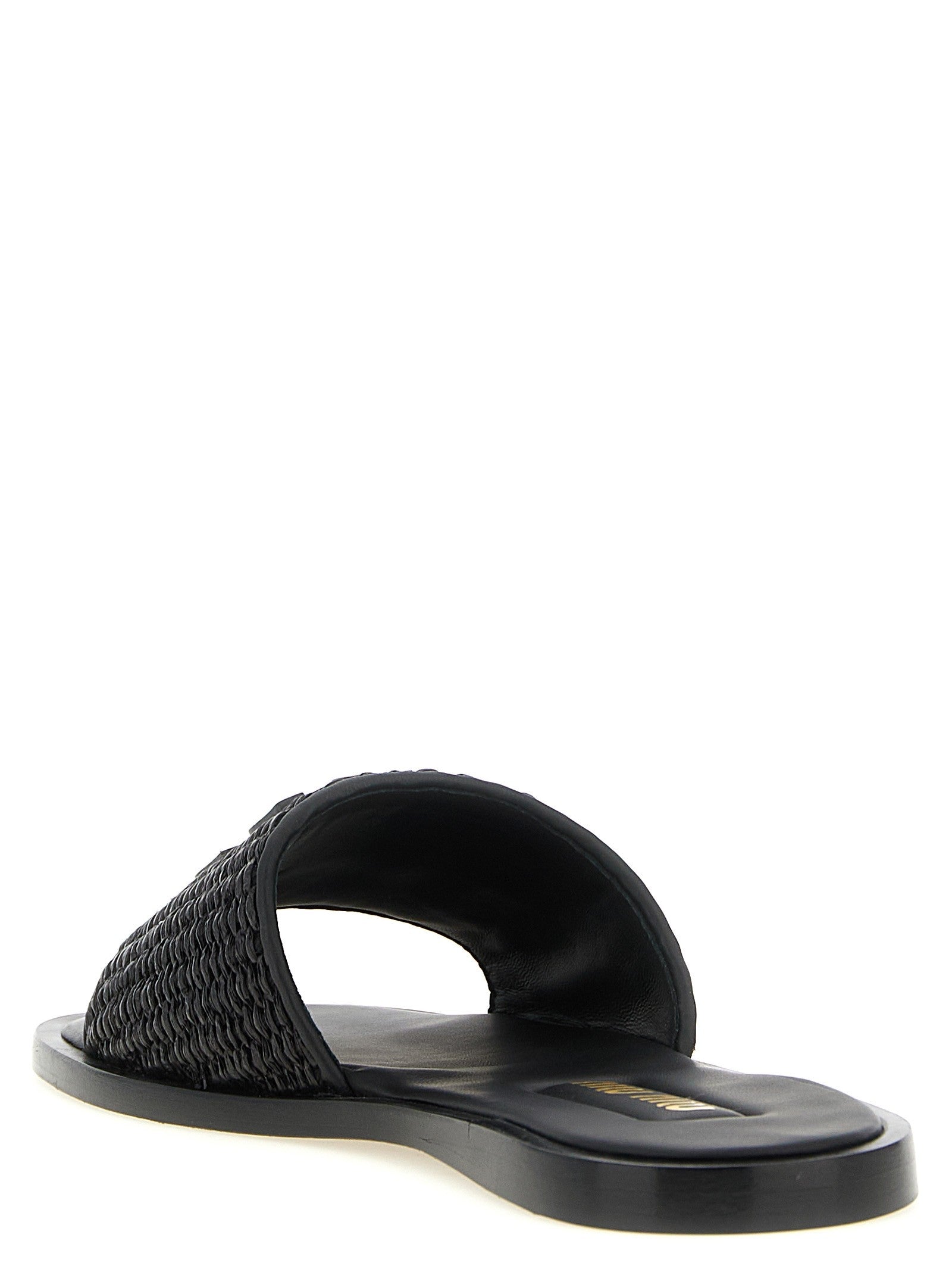 Braided slides with logo