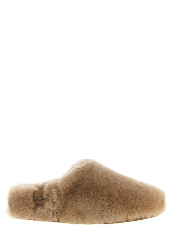 Brown 'Elea Fluffed' sabots