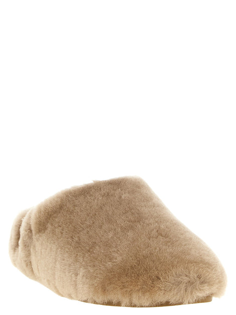 Ugg Brown 'Elea Fluffed' sabots