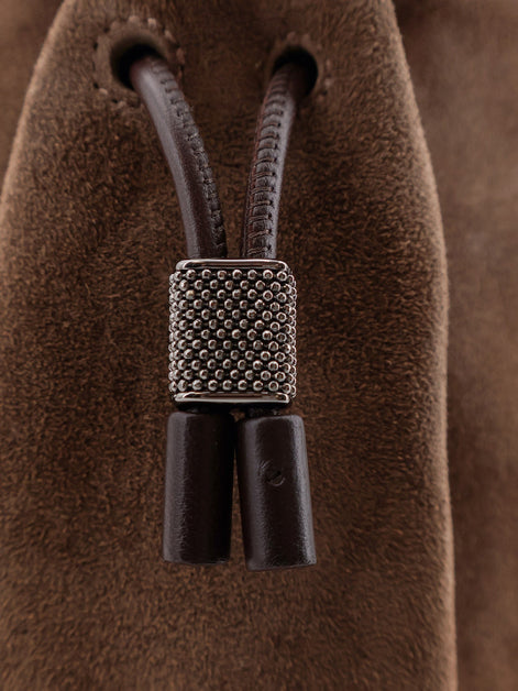 Brunello Cucinelli Bucket Mellow Suede Handbag
