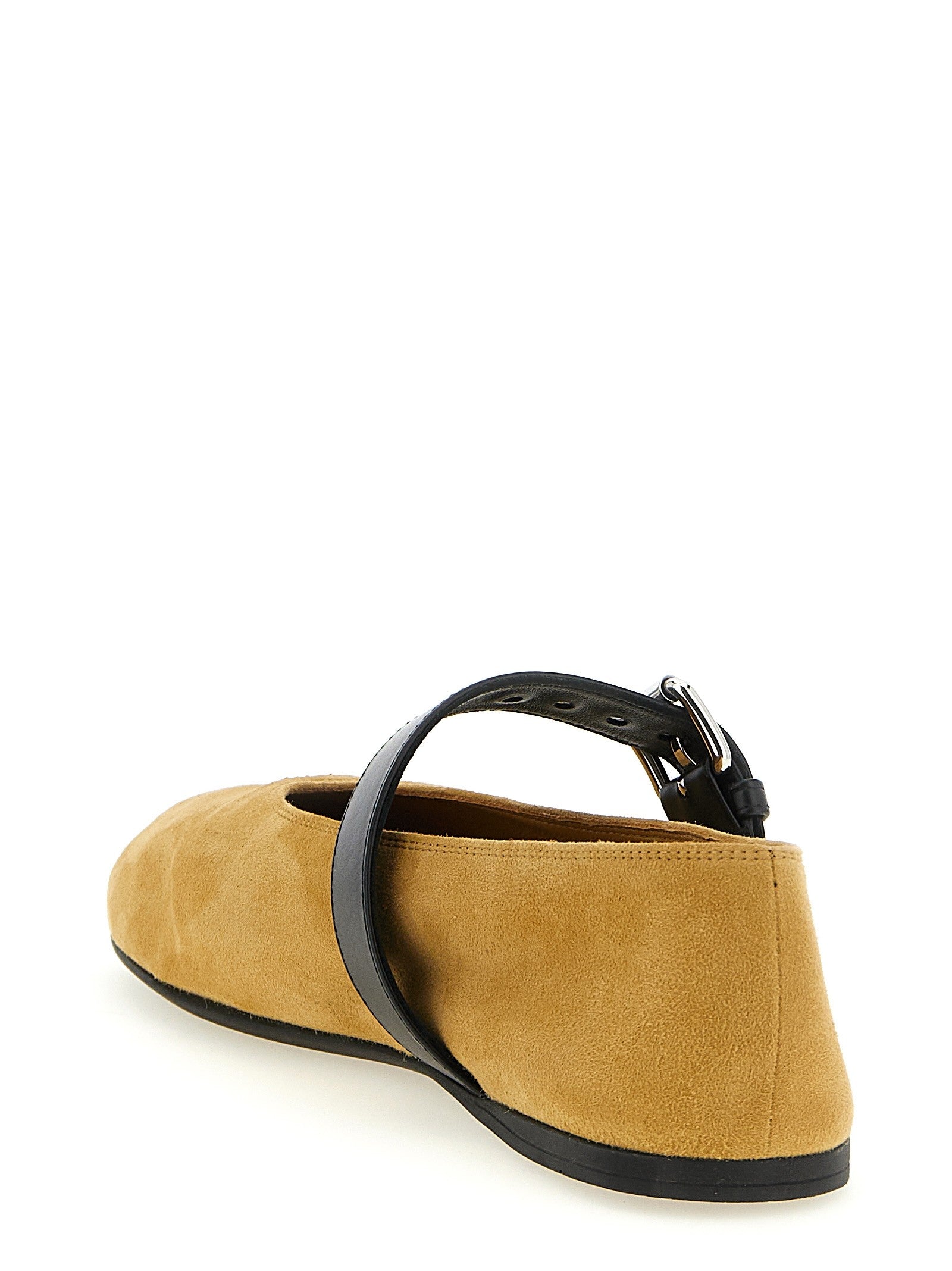 Buckle ballet flats