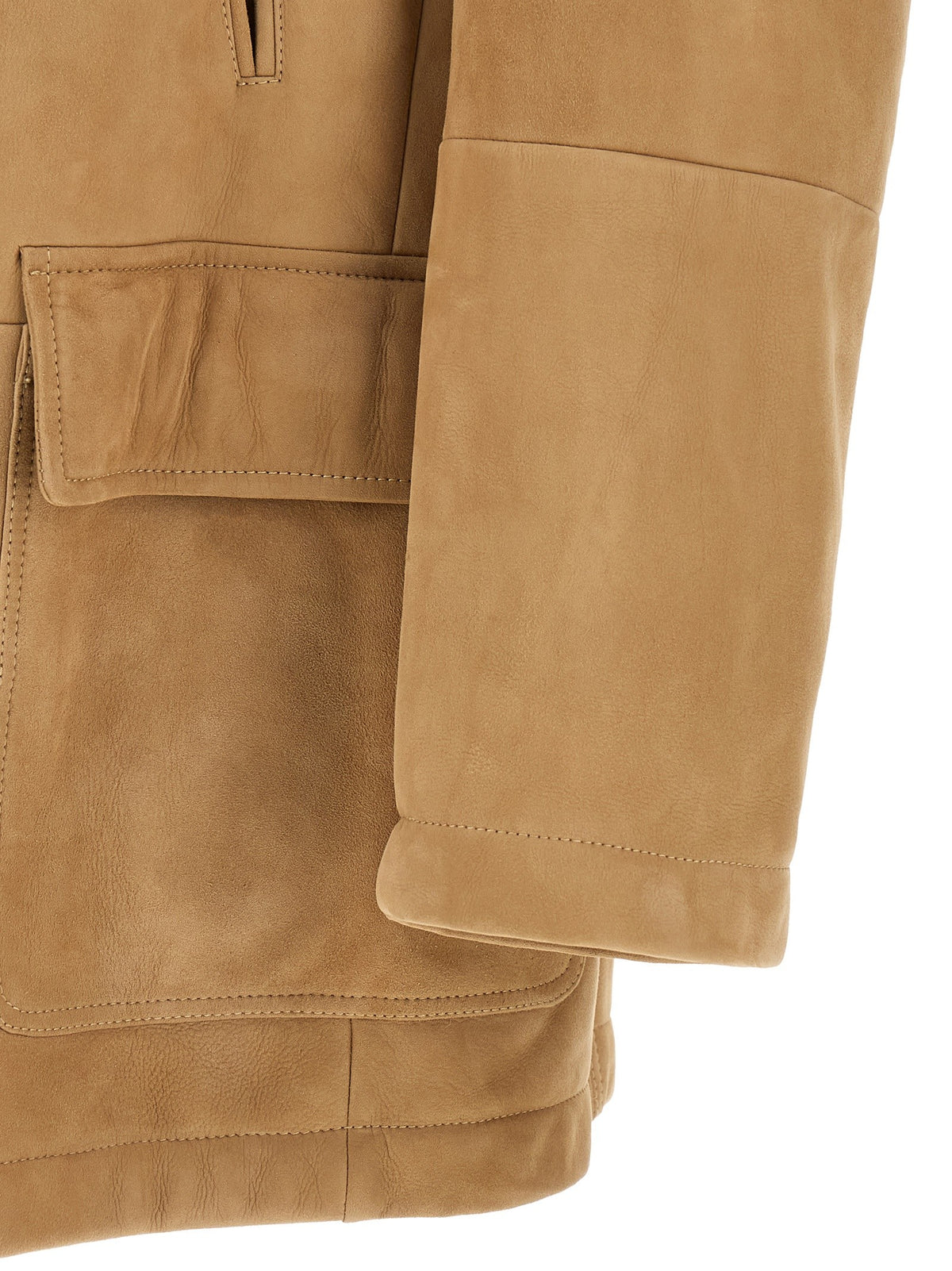 Brunello Cucinelli Caban shearling Curly