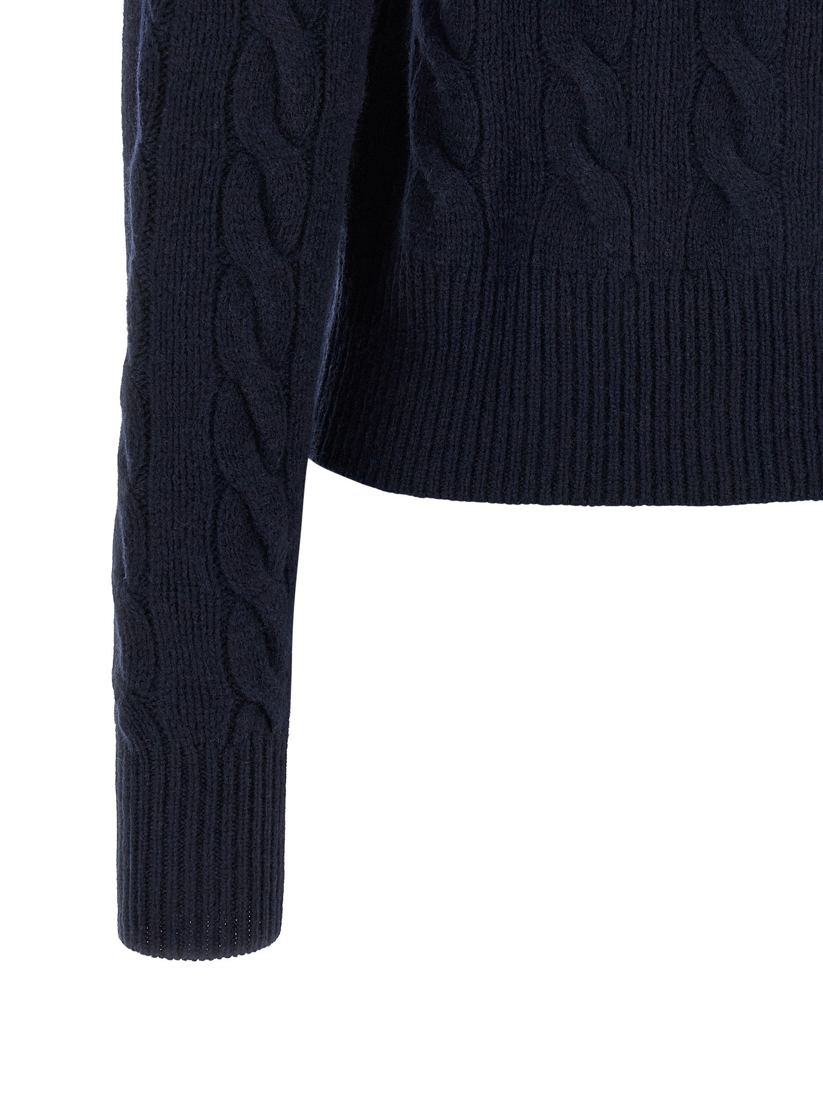 Cable knit cardigan