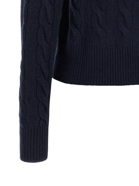 Cable knit cardigan