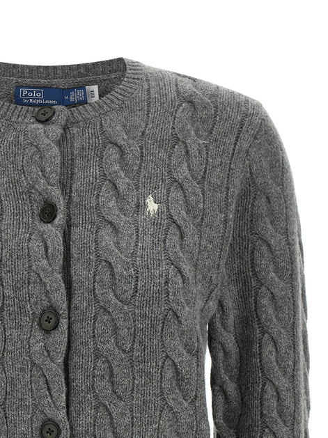 Cable knit cardigan